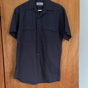 Roebucks vintage Dark Blue Button Down workers Shirt